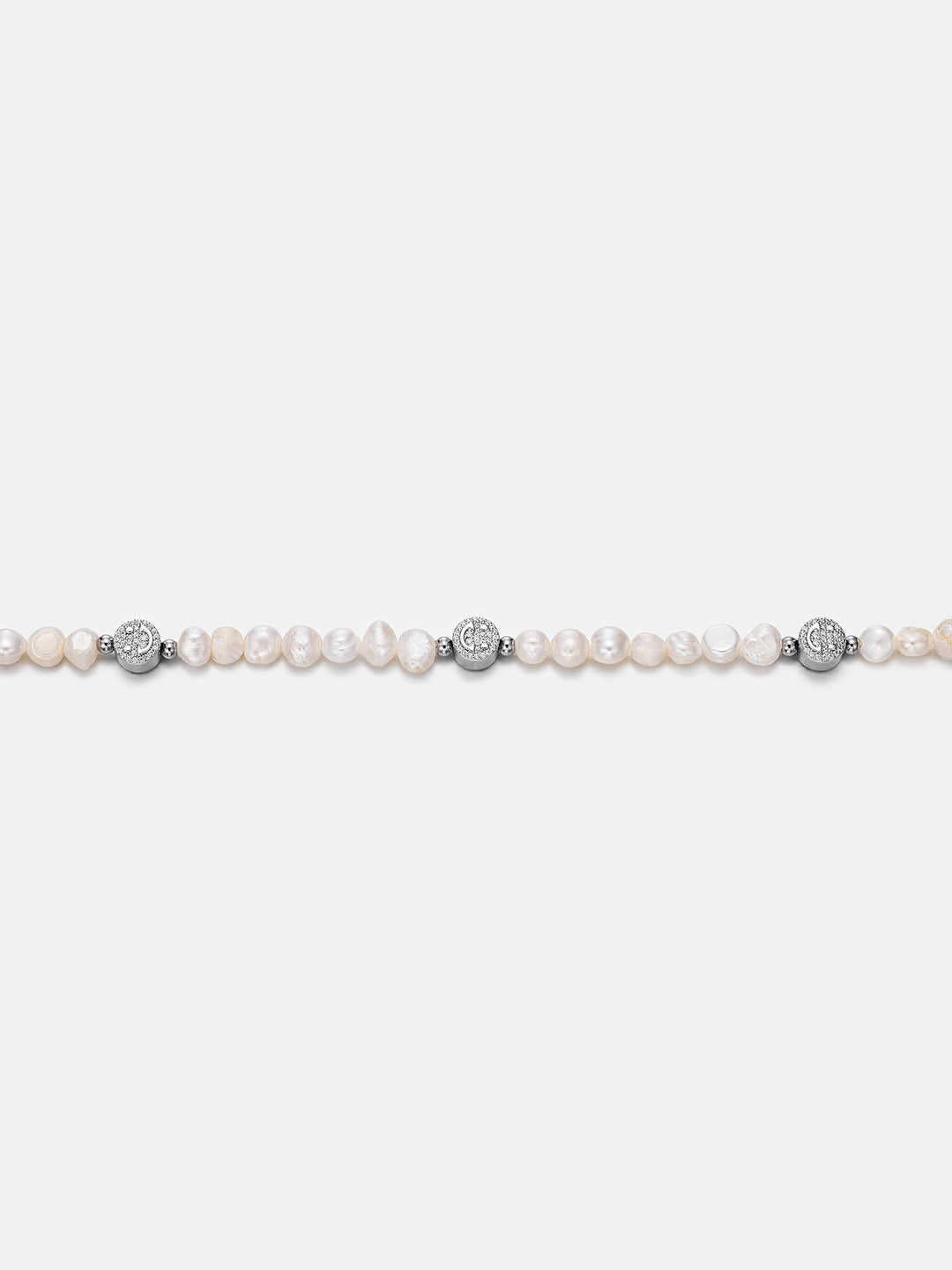 S925 Moissanite Smiley Pearl Bracelet