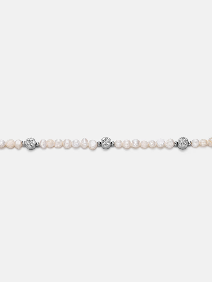 S925 Moissanite Smiley Pearl Bracelet