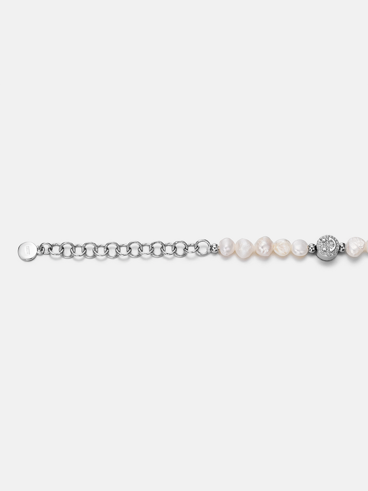 S925 Moissanite Smiley Pearl Bracelet