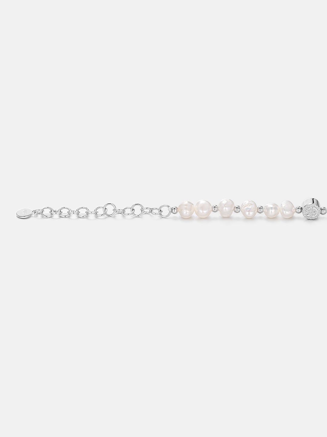 S925 Moissanite Smiley Pearl Chain
