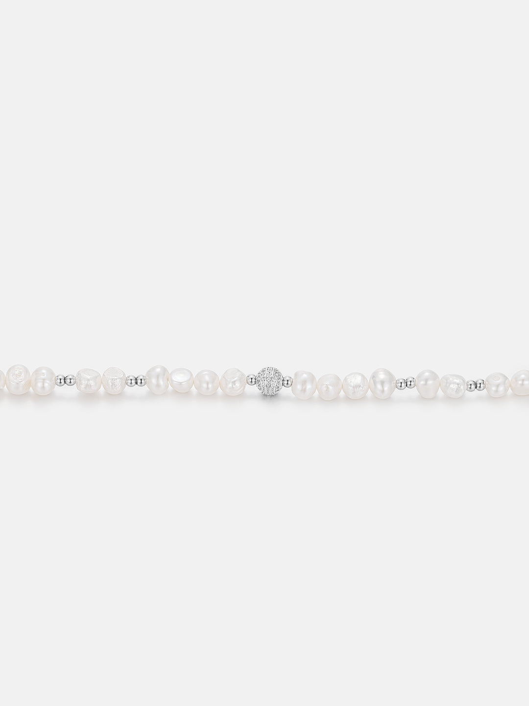S925 Pearl Moissanite Beaded Bracelet