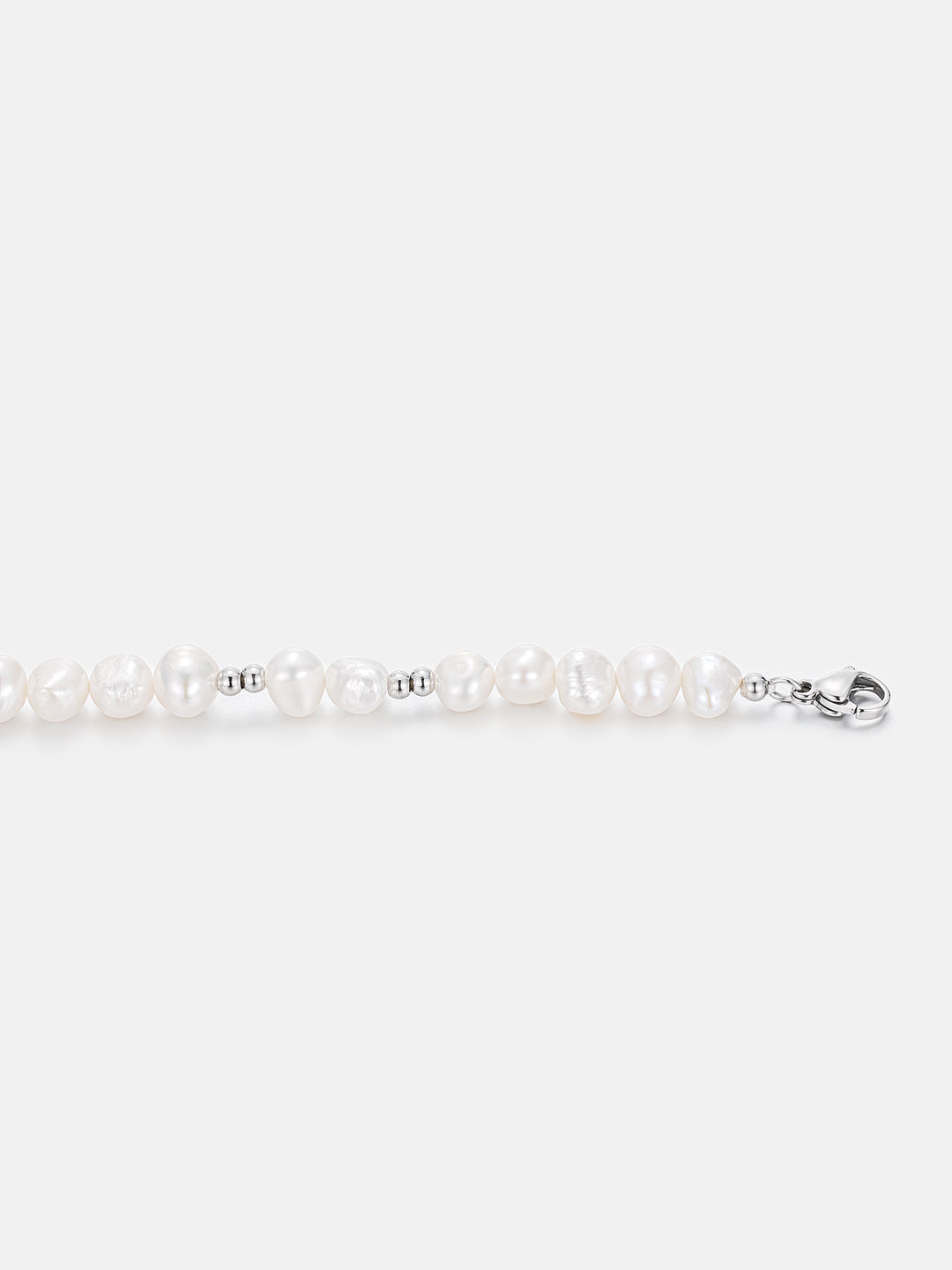 S925 Pearl Moissanite Beaded Bracelet