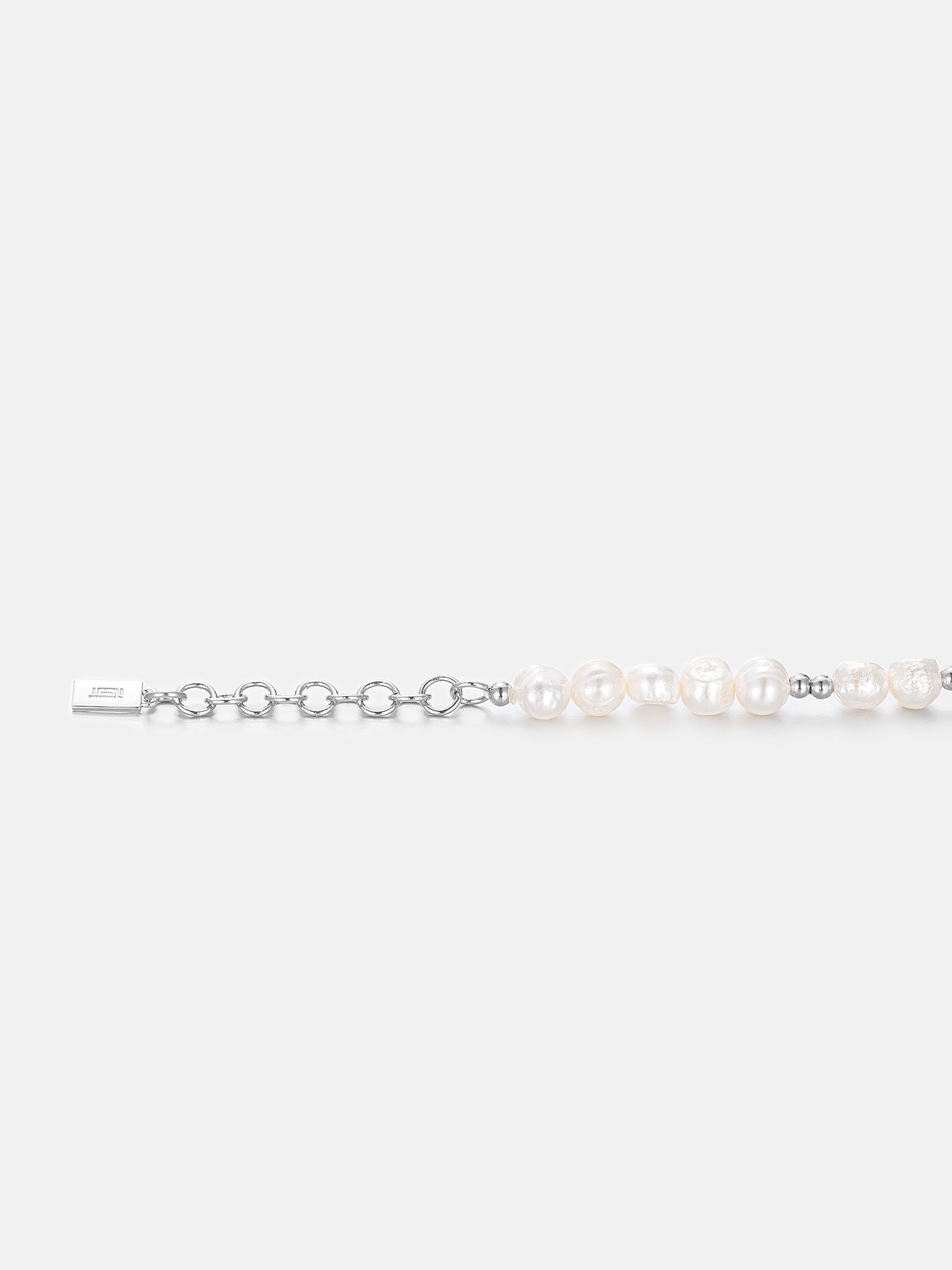 S925 Pearl Moissanite Beaded Bracelet