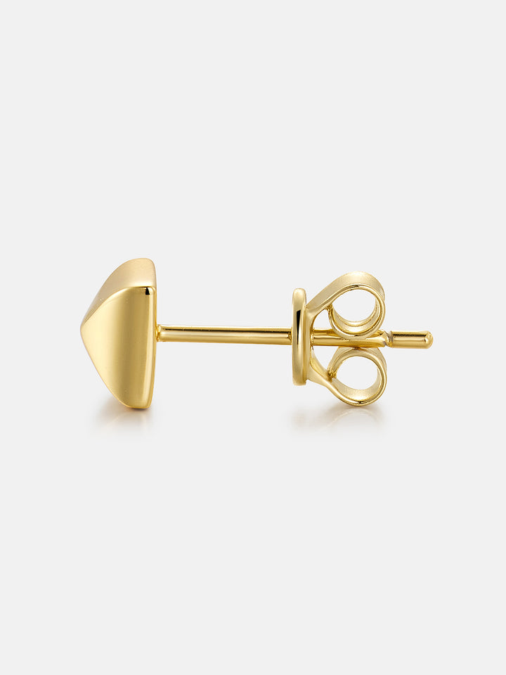 S925 Polished Pyramid Stud Earrings