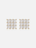 Moissanite Princess Cut Stud Earrings