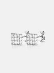 Moissanite Princess Cut Stud Earrings