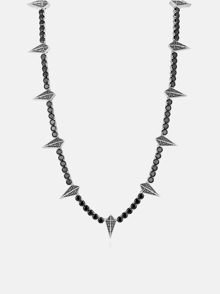 S925 Thorn Black Moissanite Tennis Chain