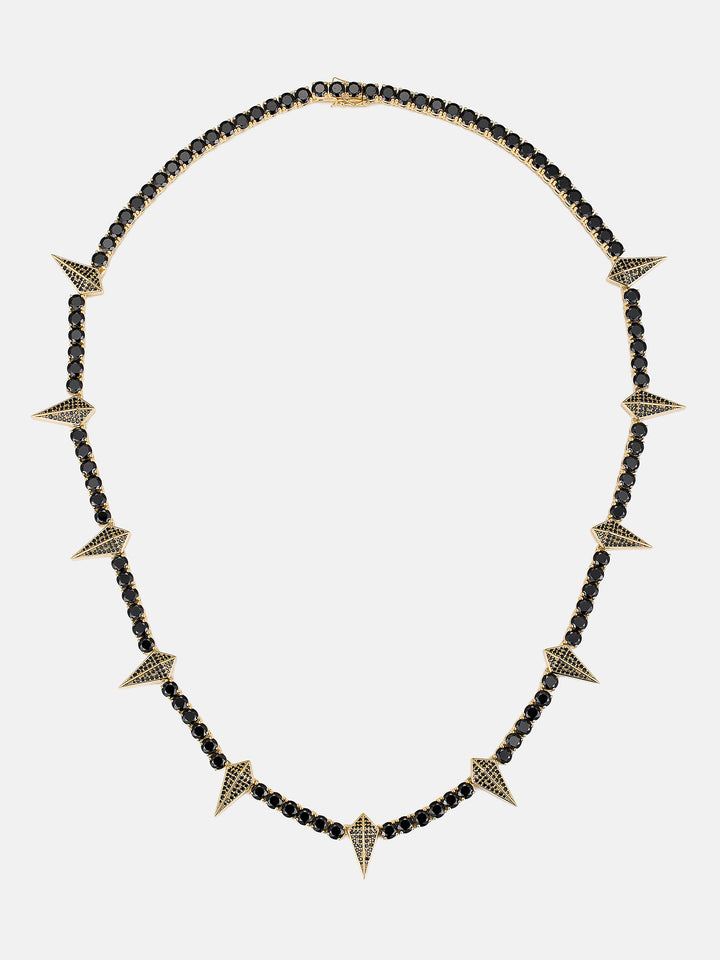 S925 Thorn Black Moissanite Tennis Chain