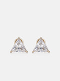 S925 Triangle & Baguette Cut Moissanite Stud Earrings
