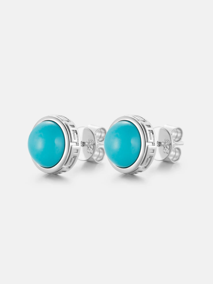 S925 Turquoise Stud Earrings