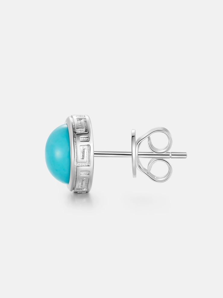 S925 Turquoise Stud Earrings