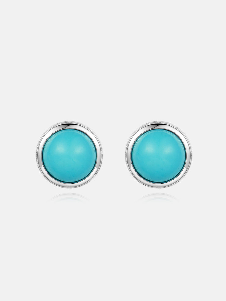 S925 Turquoise Stud Earrings