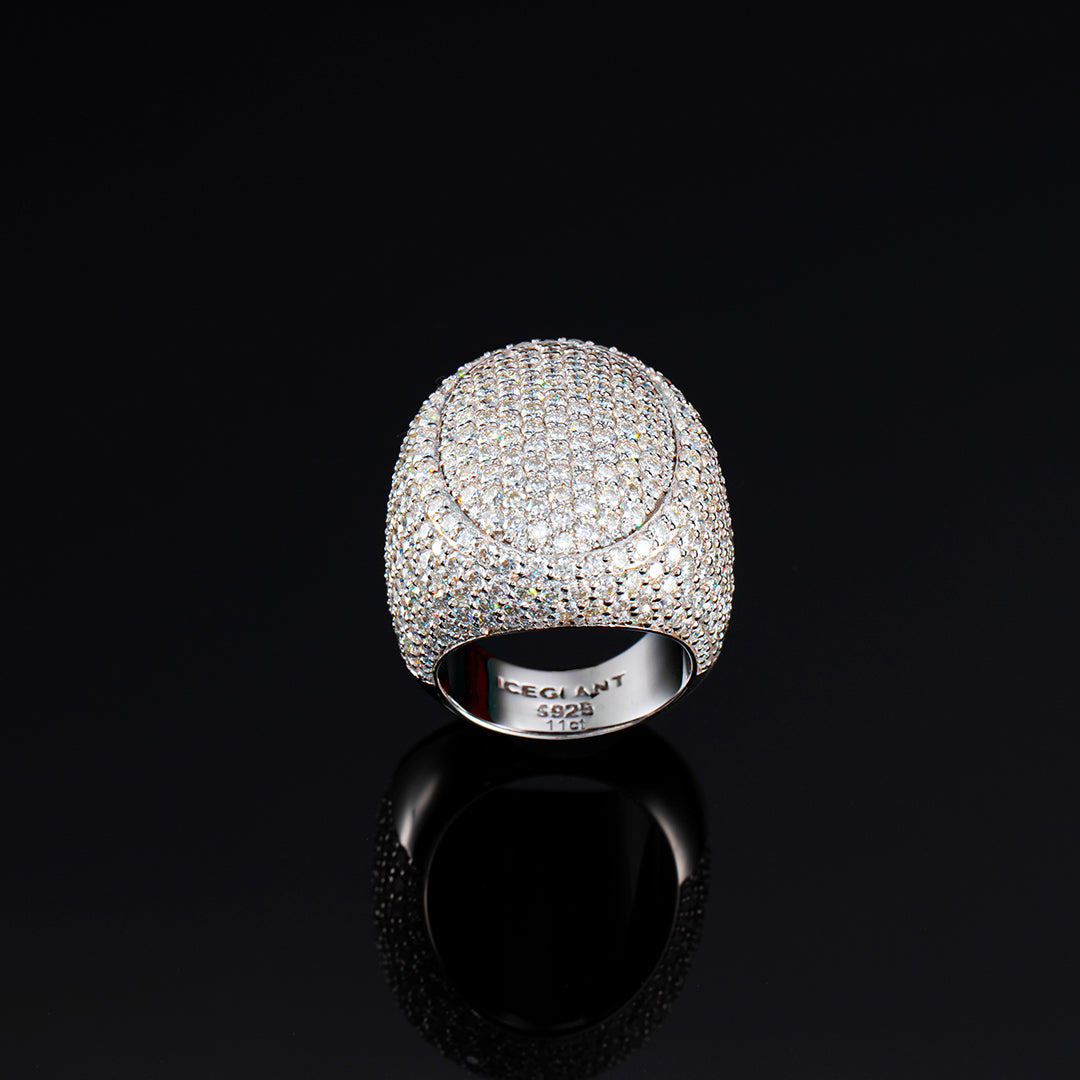 S925 Moissanite Large Oval Ring