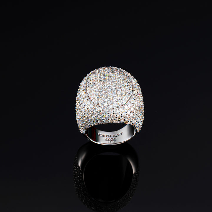 S925 Moissanite Large Oval Ring