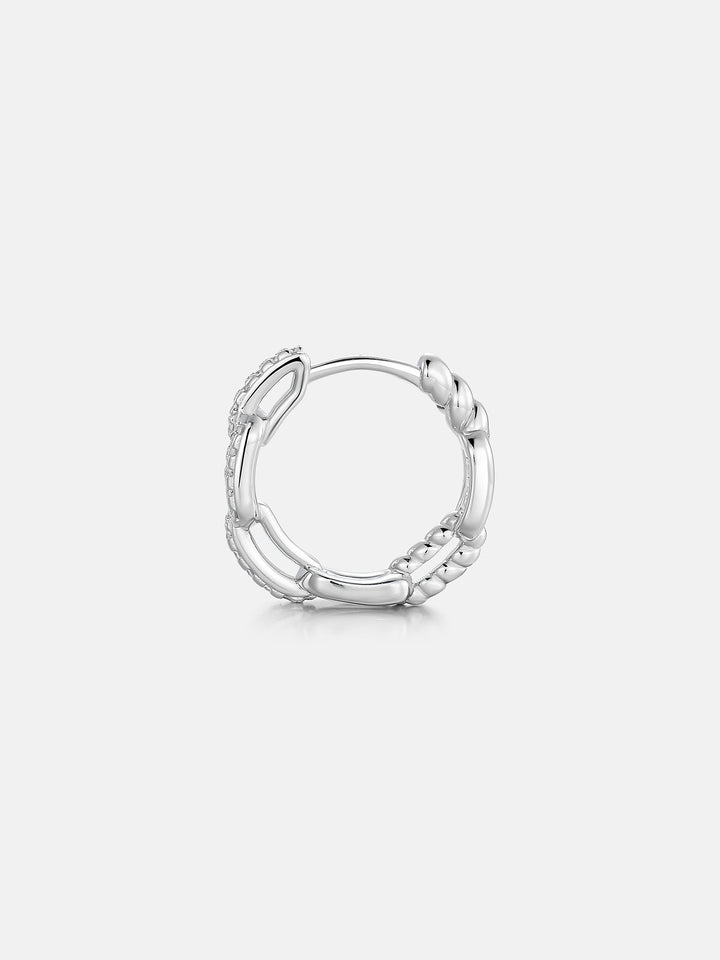 S925 Moissanite Mariner Link Earrings