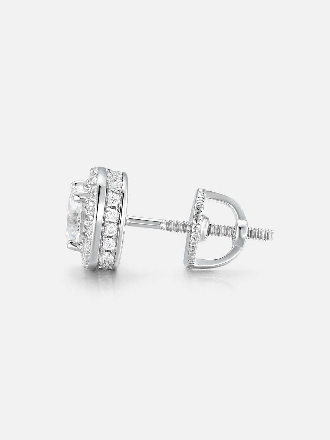 S925 Moissanite Micro Square Stud Earrings