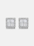S925 Moissanite Square Earrings