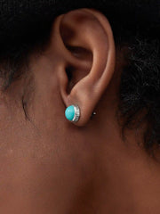 S925 Turquoise Stud Earrings