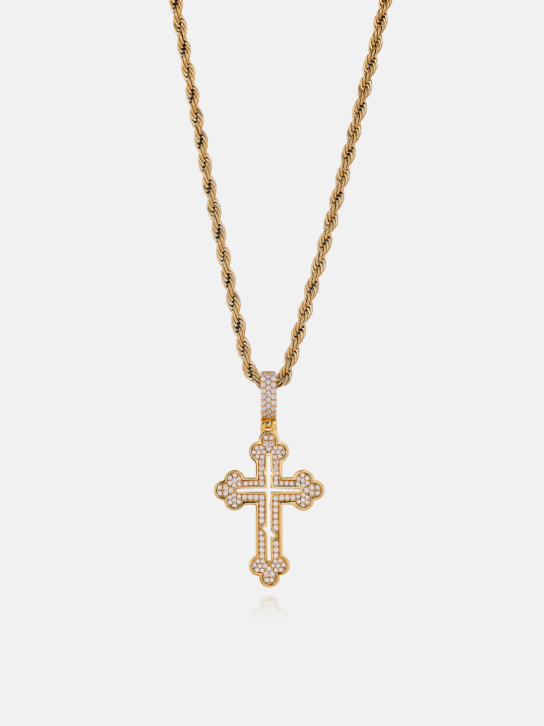 S925 moissanite Micro Cross Pendant