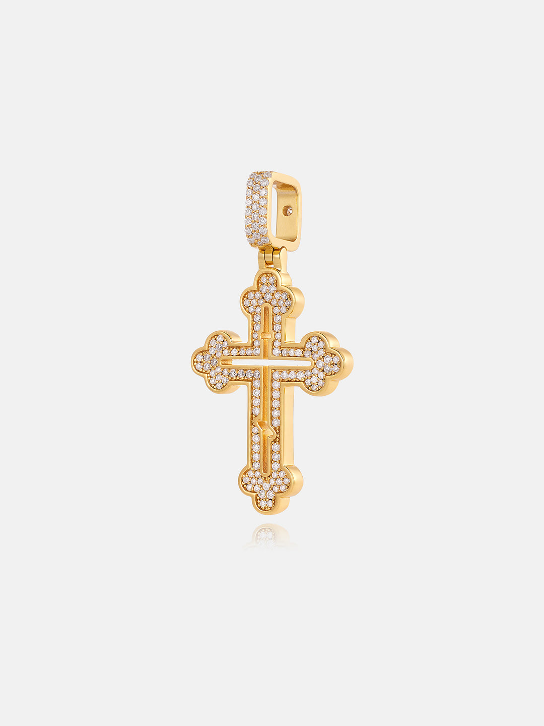 S925 moissanite Micro Cross Pendant