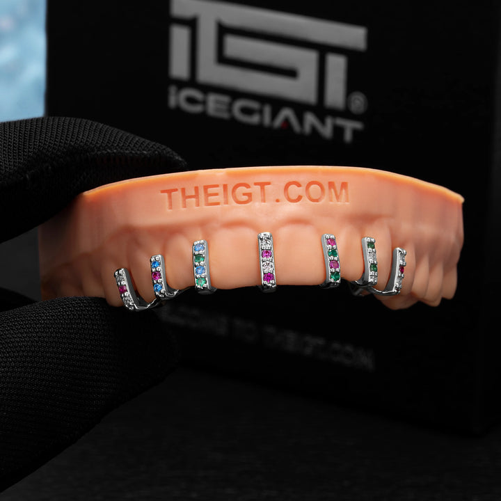 Single Row Diamond Bar Grillz