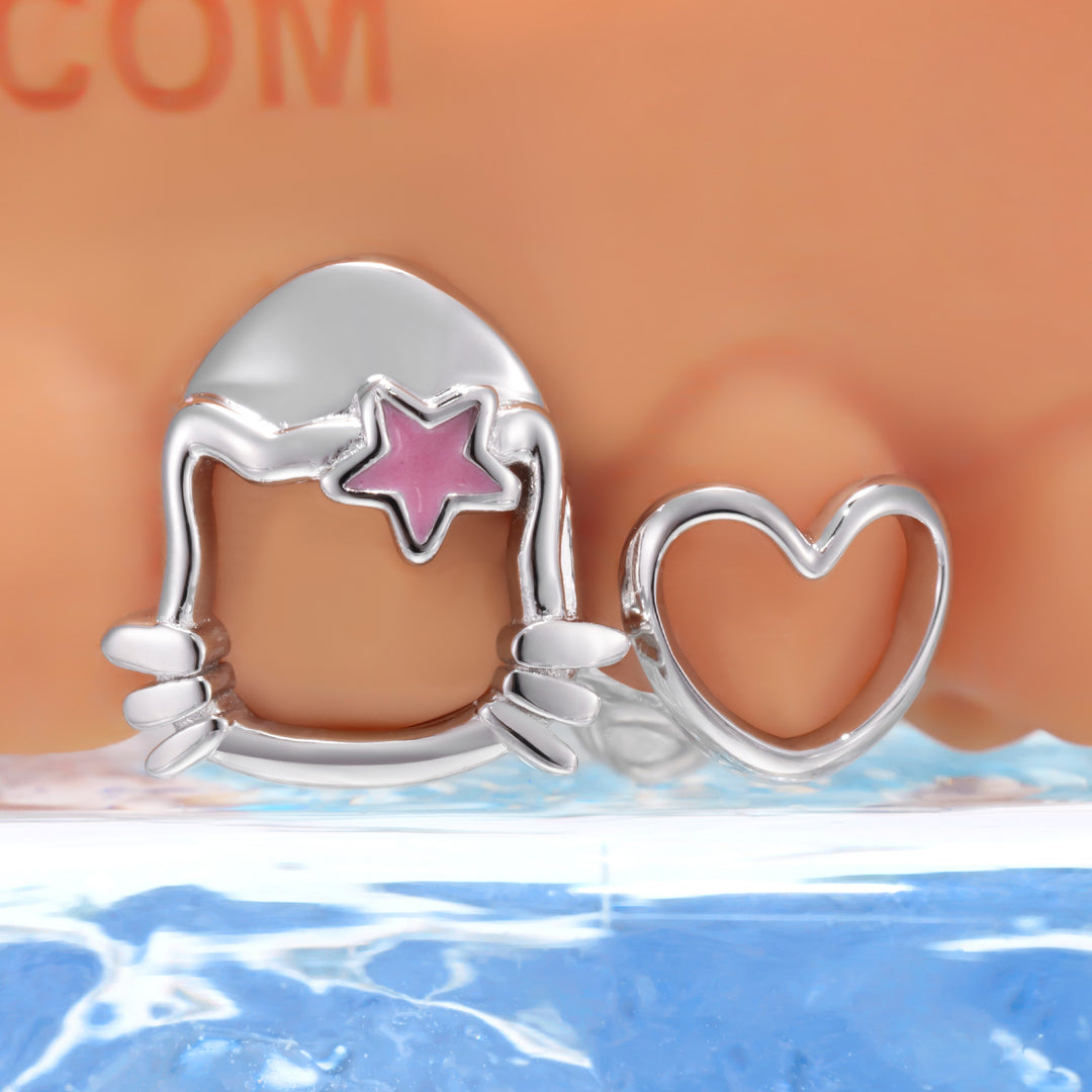Sakura Kitty Heart Cut-Out Grillz
