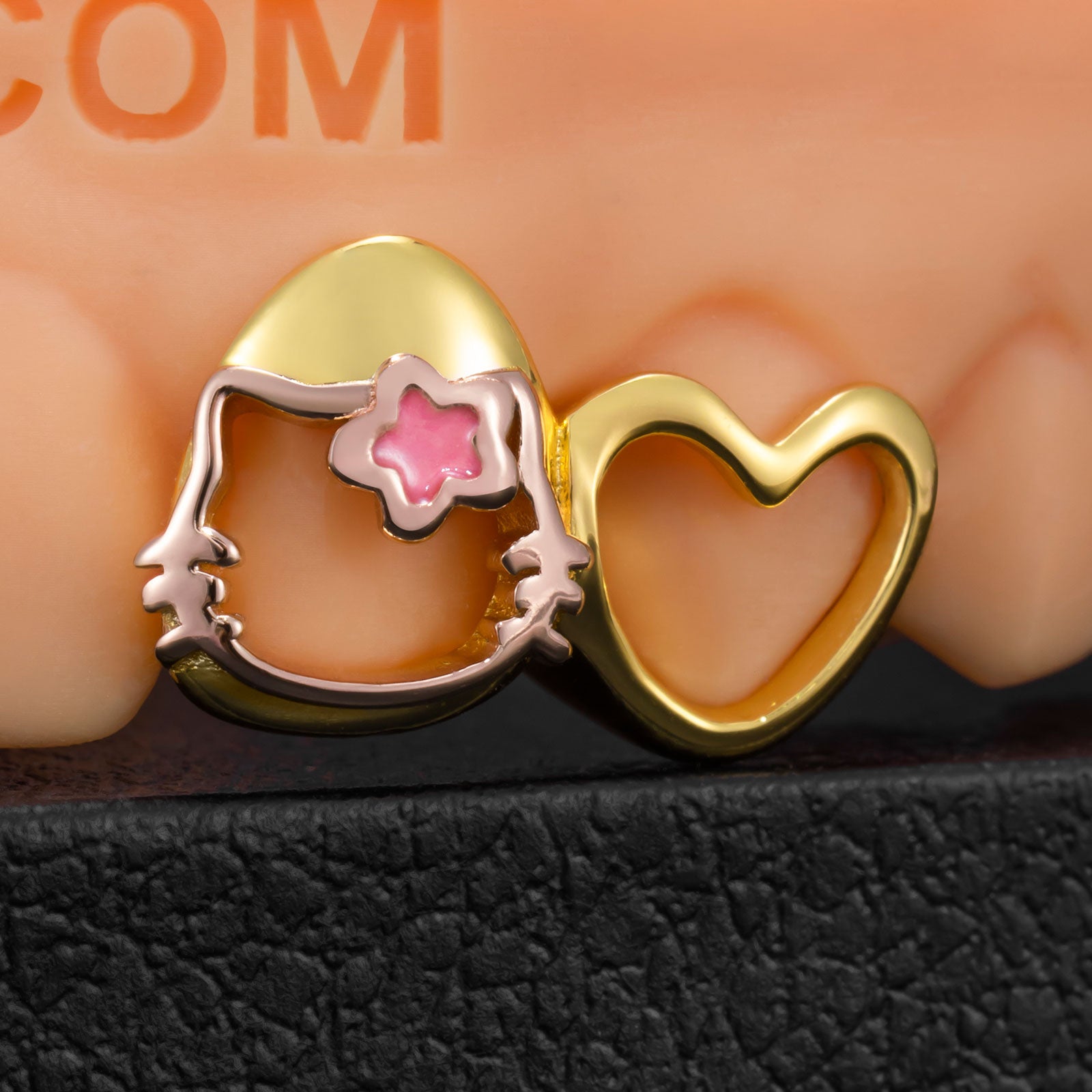 Sakura Kitty Heart Cut-Out Grillz