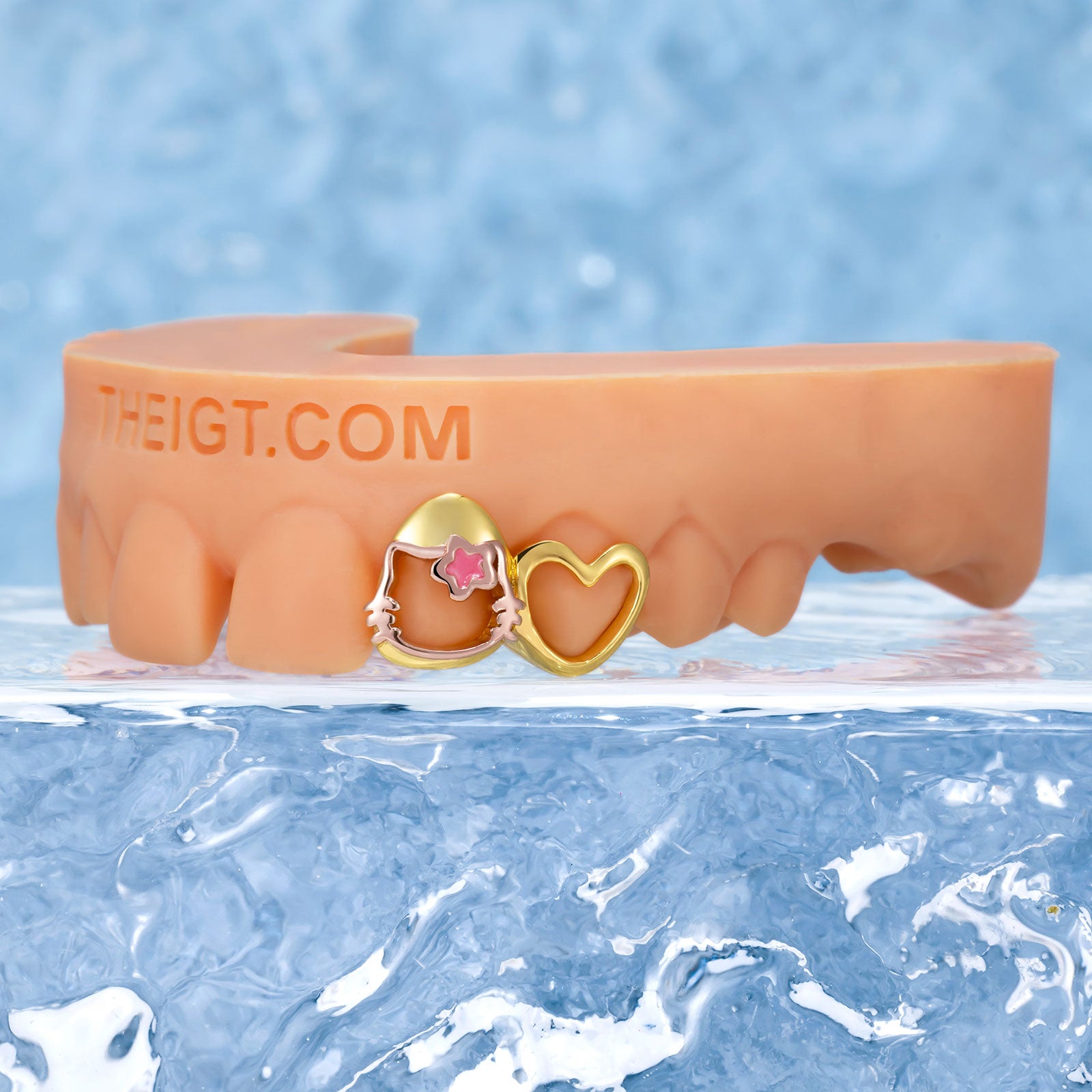 Sakura Kitty Heart Cut-Out Grillz