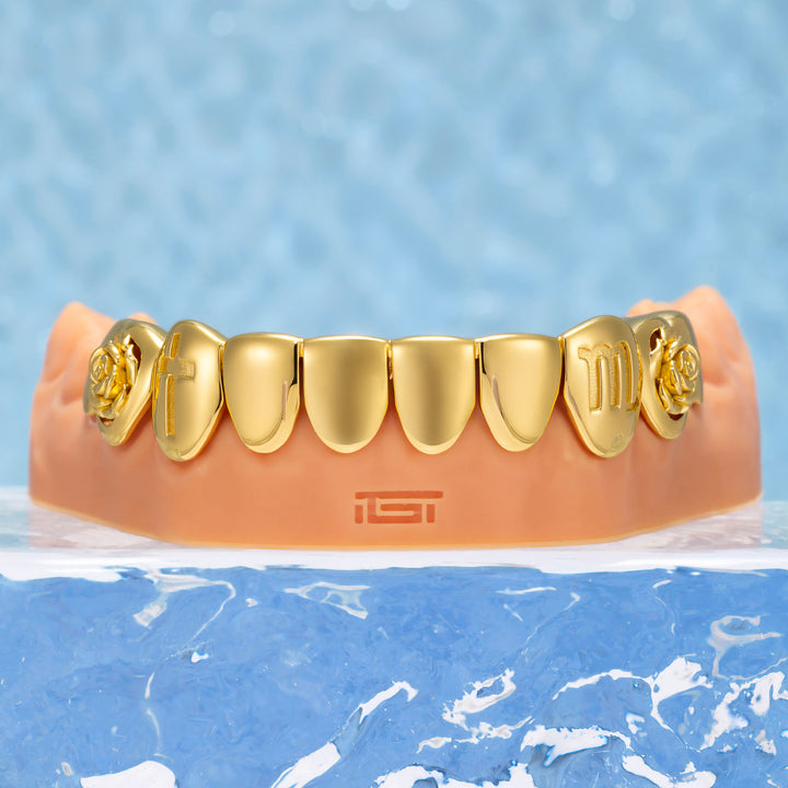 "Scorpio Rose" Mystic Open Face Grillz