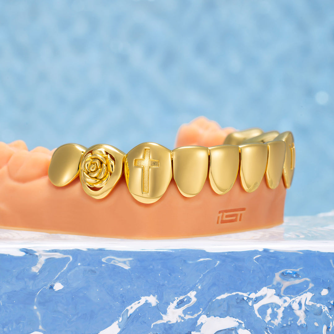 "Scorpio Rose" Mystic Open Face Grillz