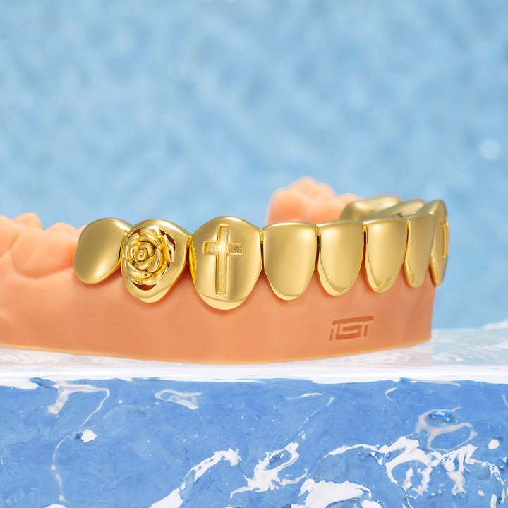 "Scorpio Rose" Mystic Open Face Grillz