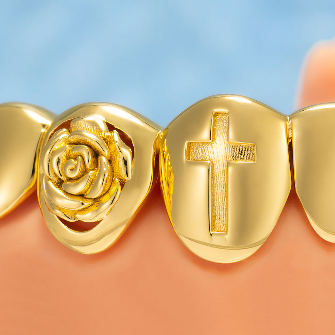"Scorpio Rose" Mystic Open Face Grillz