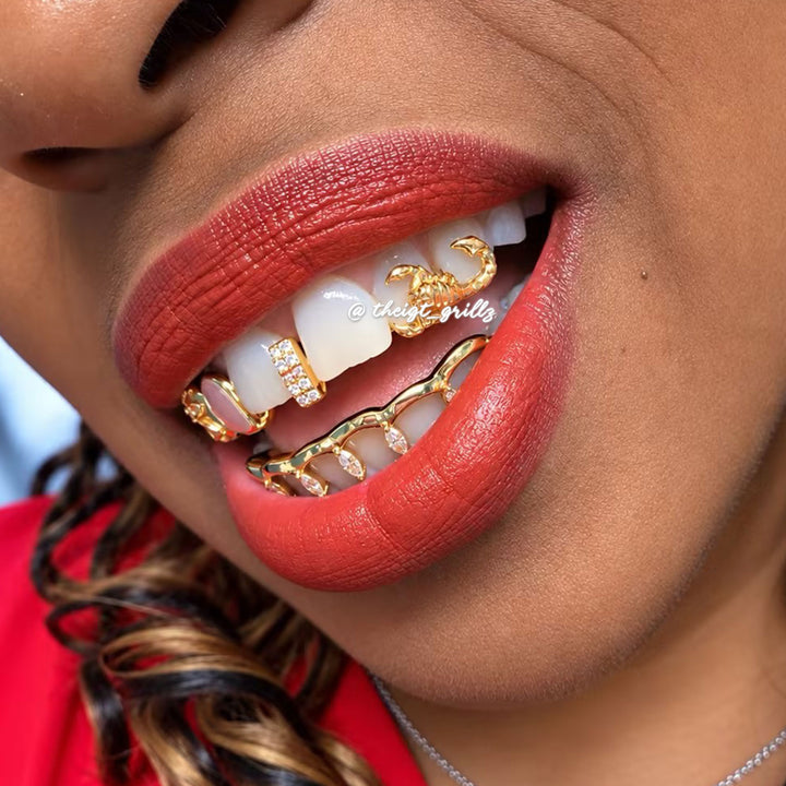 "Scorpio Peony" Marquise Bar Set
