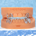 Snake Script Wave Open Bar Grillz