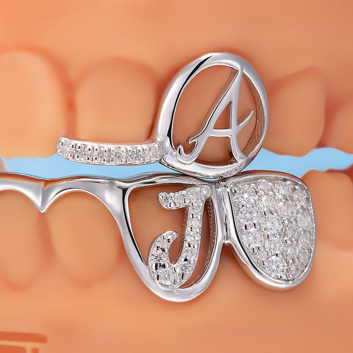 Snake Script Wave Open Bar Grillz