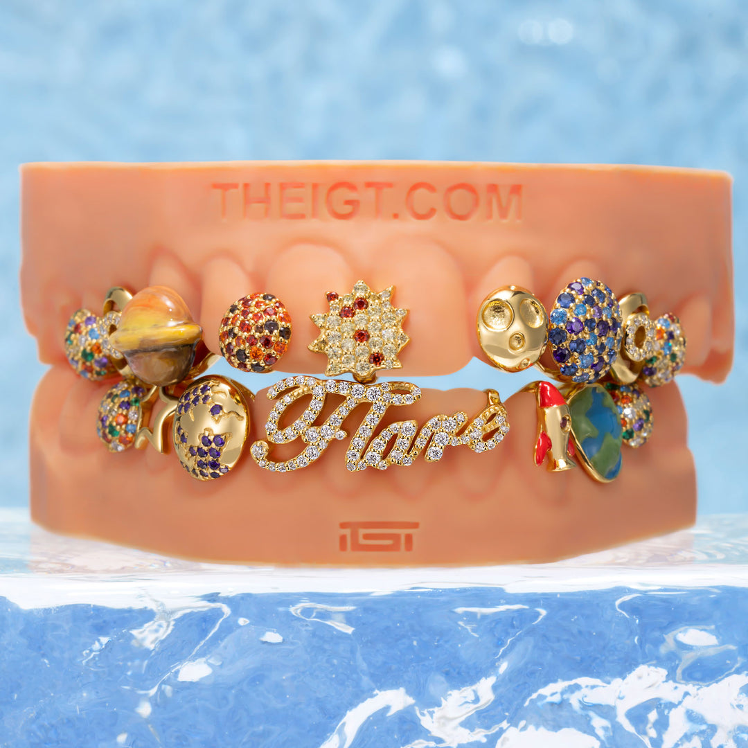 "Space Galaxy" Planet & Rocket Grillz