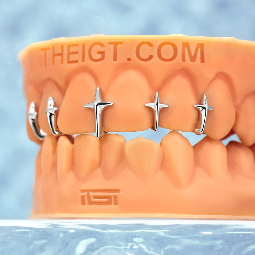 Sparkle Cross Bar Grillz