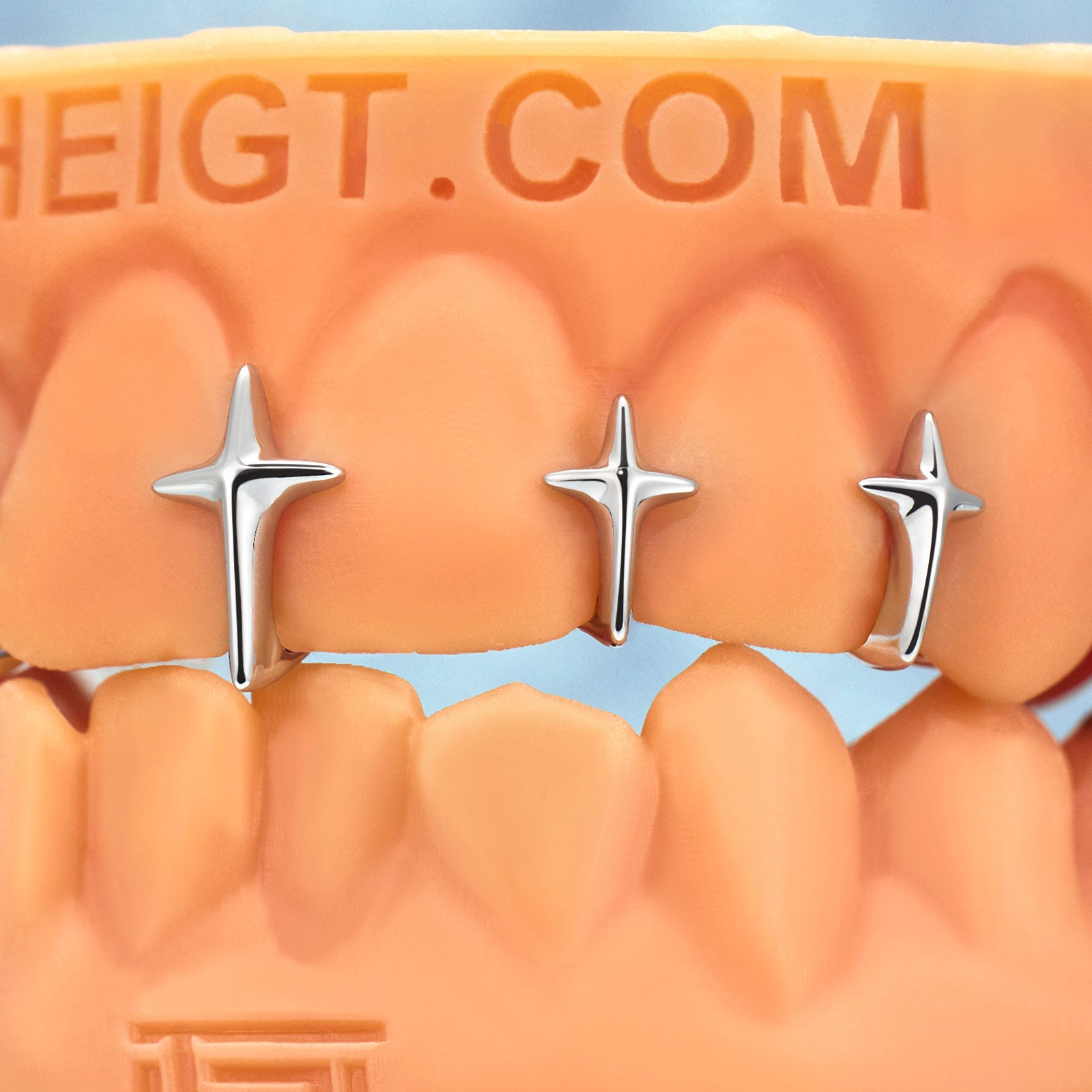 Sparkle Cross Bar Grillz - Icy Hip Hop Grillz for Statement Style
