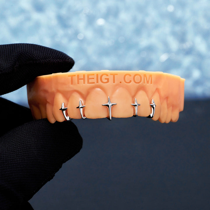 Sparkle Cross Bar Grillz