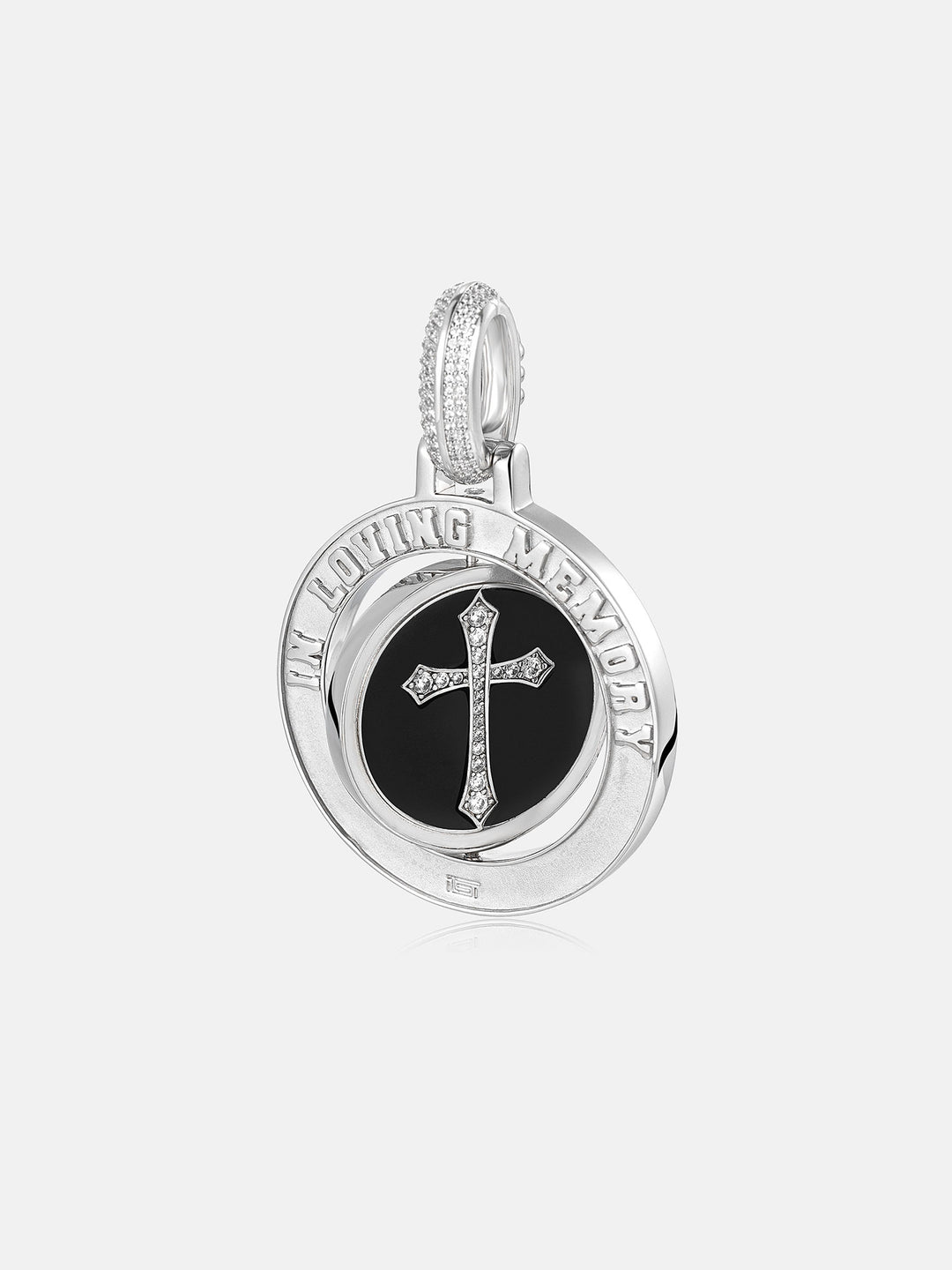 Spinning Custom Photo Cross Memory Pendant