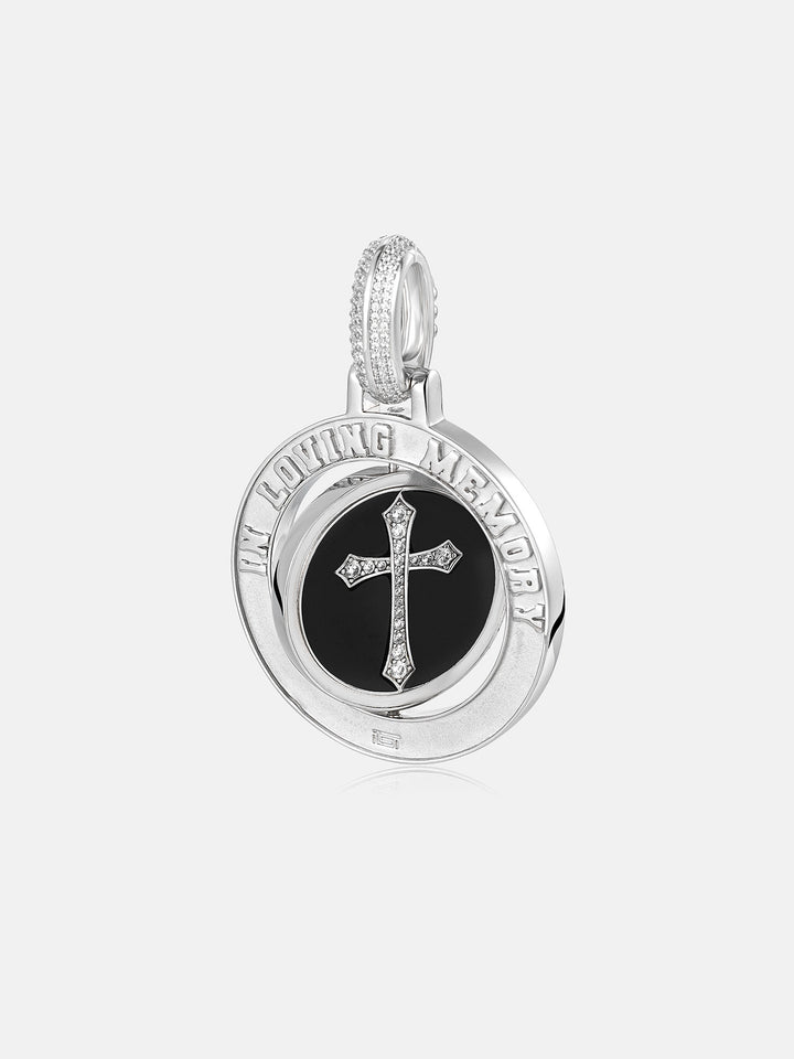 Spinning Custom Photo Cross Memory Pendant