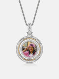 Spinning Custom Photo Cross Memory Pendant