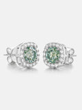 Square Stud Earrings - 3.4 Carat Total