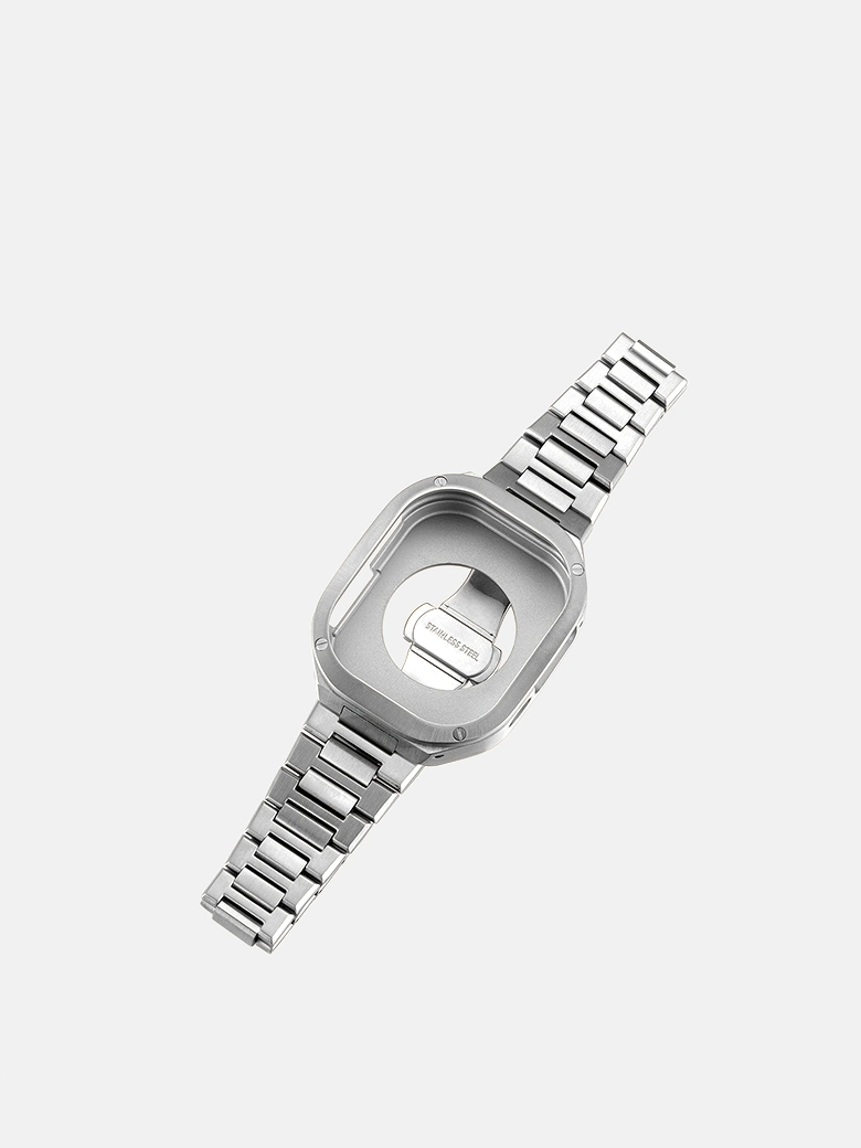 49mm Stainless Steel Apple Watch Case With Band