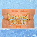 Star Brace Grillz With Open Fangs