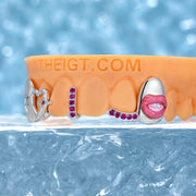 Star & Lip On Cap Grillz