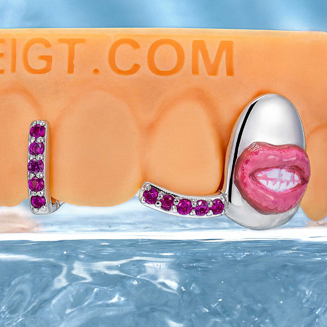 Star & Lip On Cap Grillz
