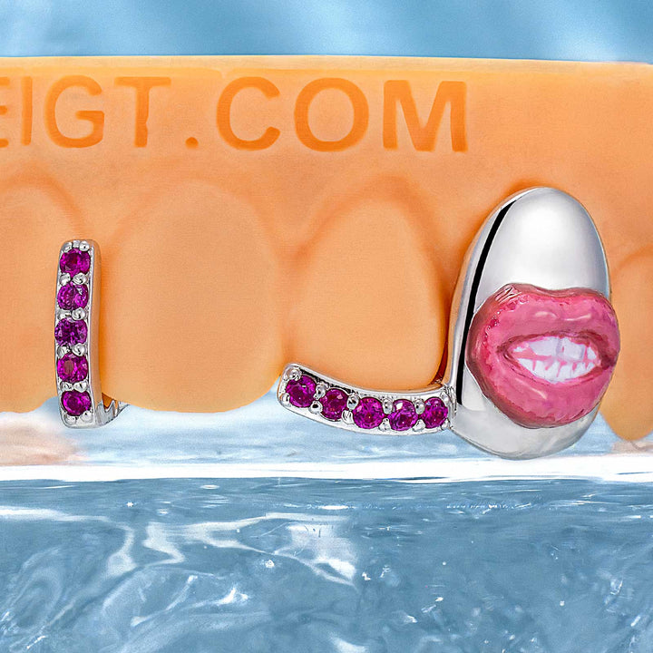Star & Lip On Cap Grillz