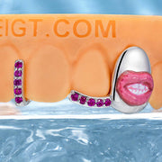 Star & Lip On Cap Grillz