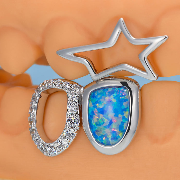 Star & Opal Diamond Grillz
